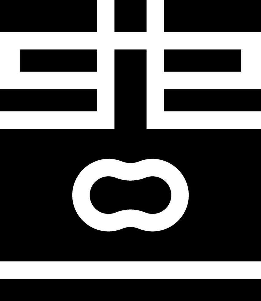 A black and white logo with a face on it vector