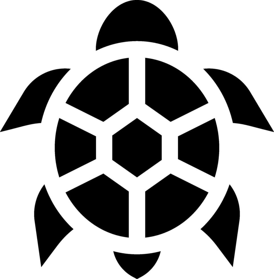 A turtle silhouette on a white background vector
