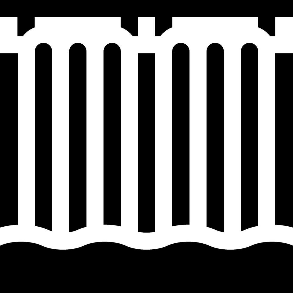 A black and white image of a fence vector