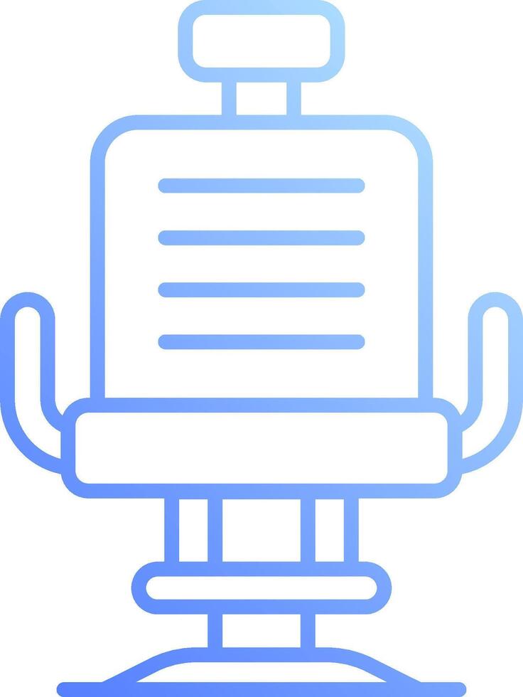 A barber chair with a chair on top vector