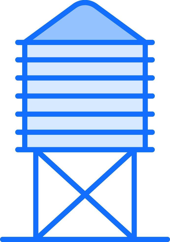 Water tower icon vector