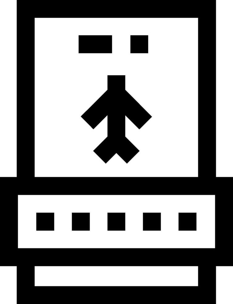 Airport terminal icon vector
