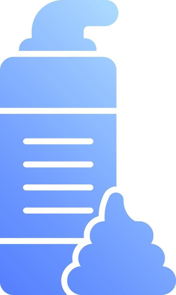 A blue container with a white cloud on top vector