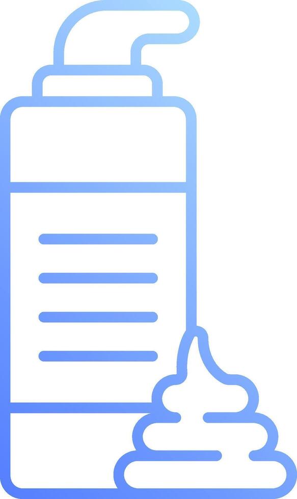 A container of cream and a spoon vector