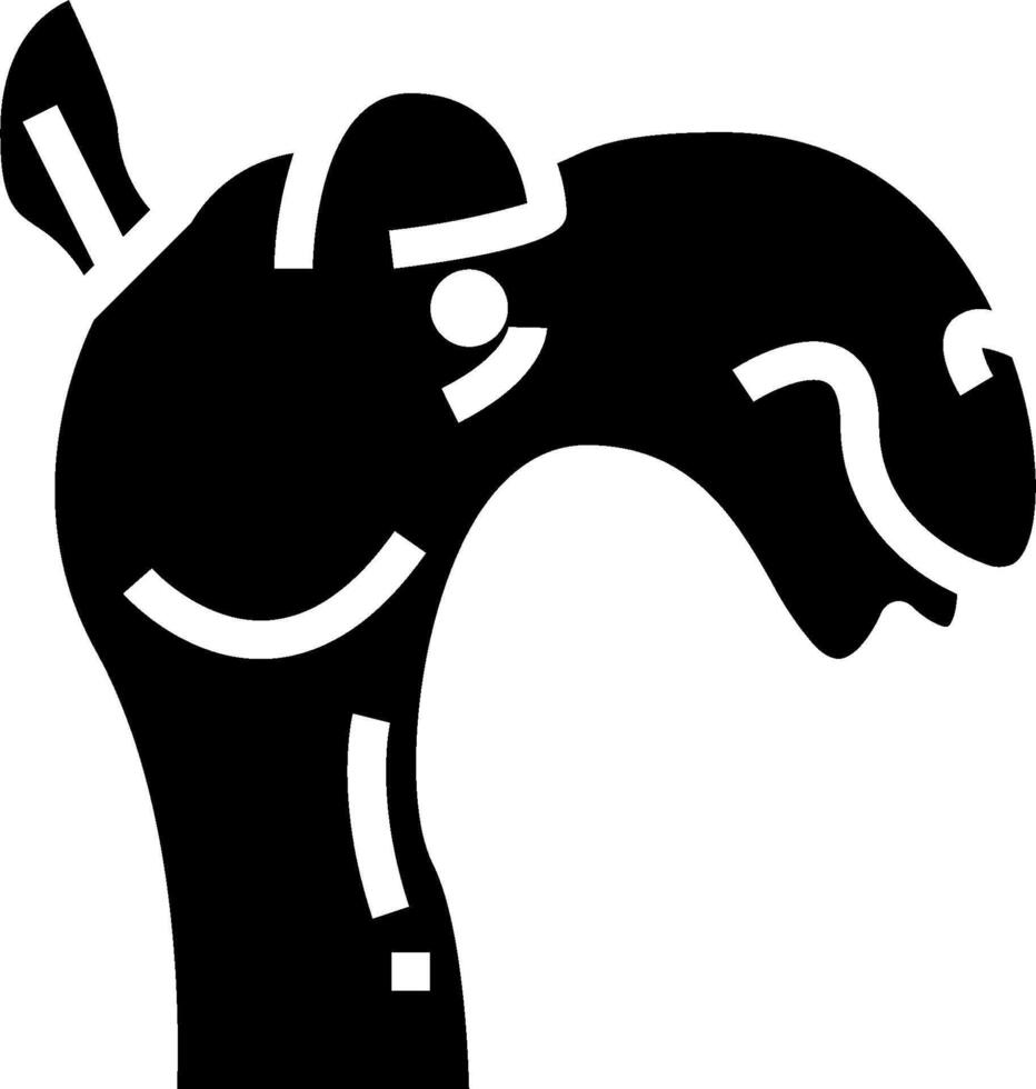A black and white silhouette of a horse head vector