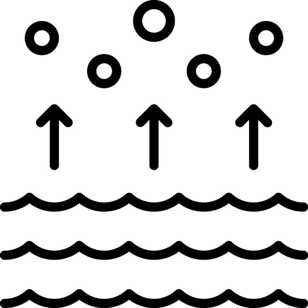 Water cycle icon vector