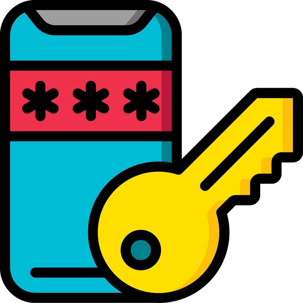A key and a bottle of water vector