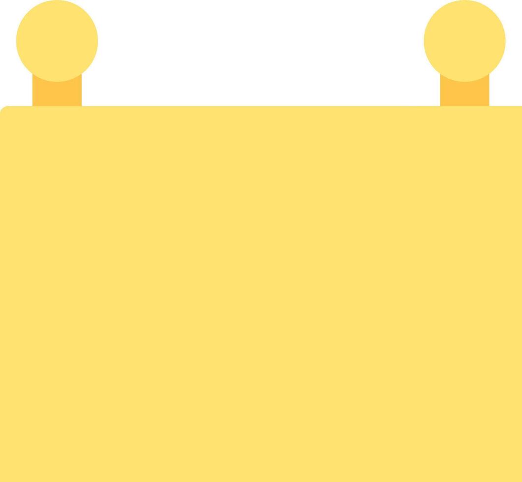 A yellow suitcase with two handles vector