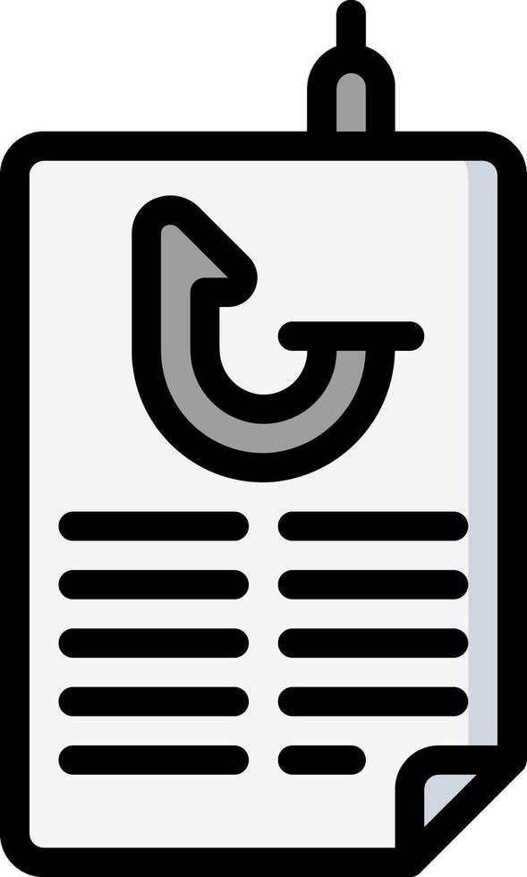 A newspaper with a paper clip icon vector