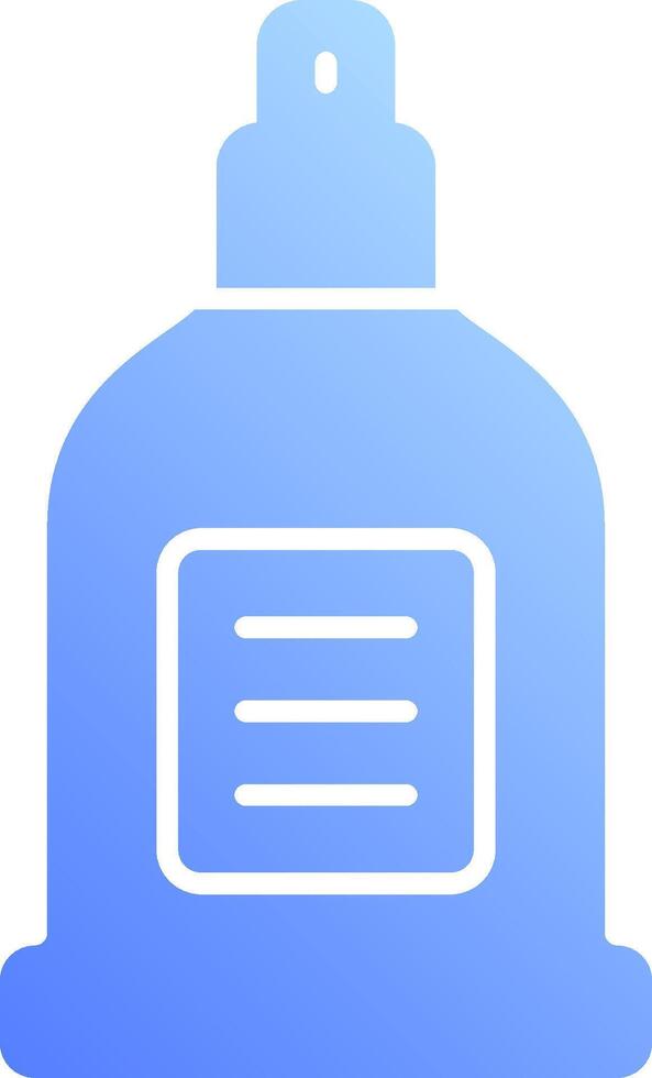 A blue bottle with a note inside vector