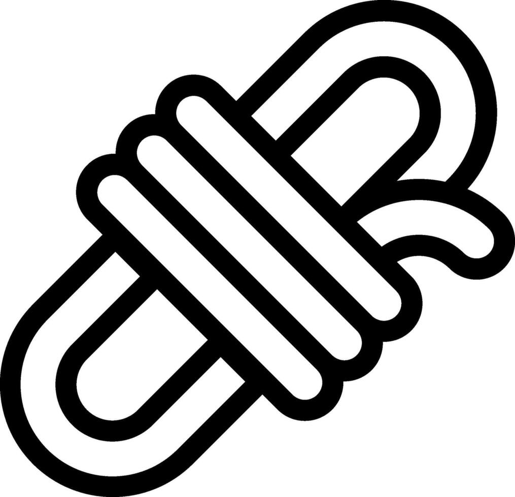 A black and white drawing of a knot vector
