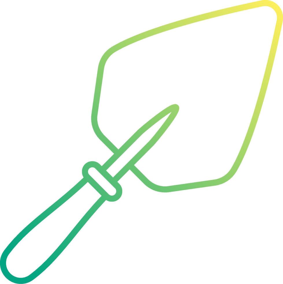 A green and white logo of a knife vector