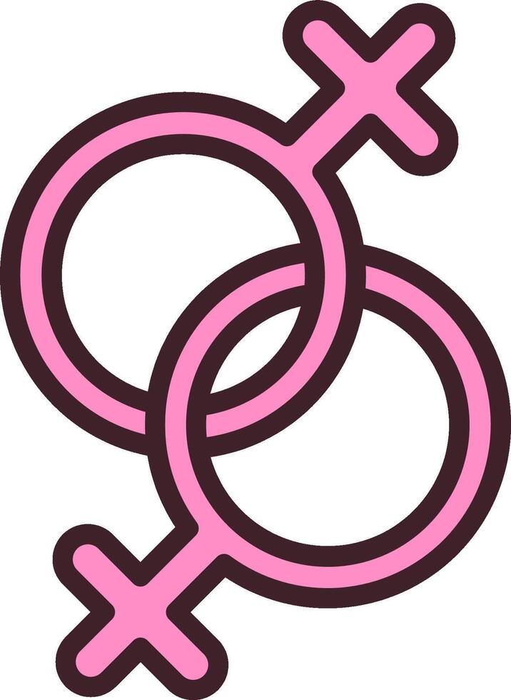 Two male and female symbols on a white background vector