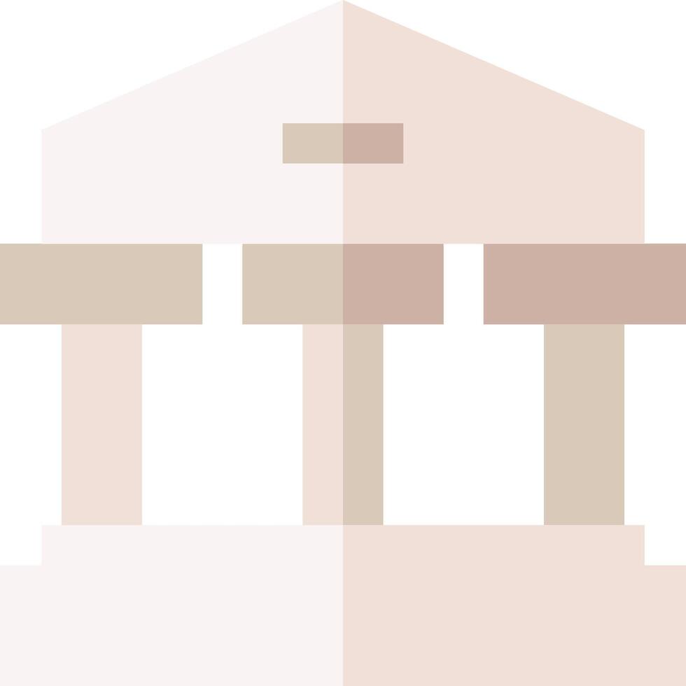 A building with columns and a roof vector