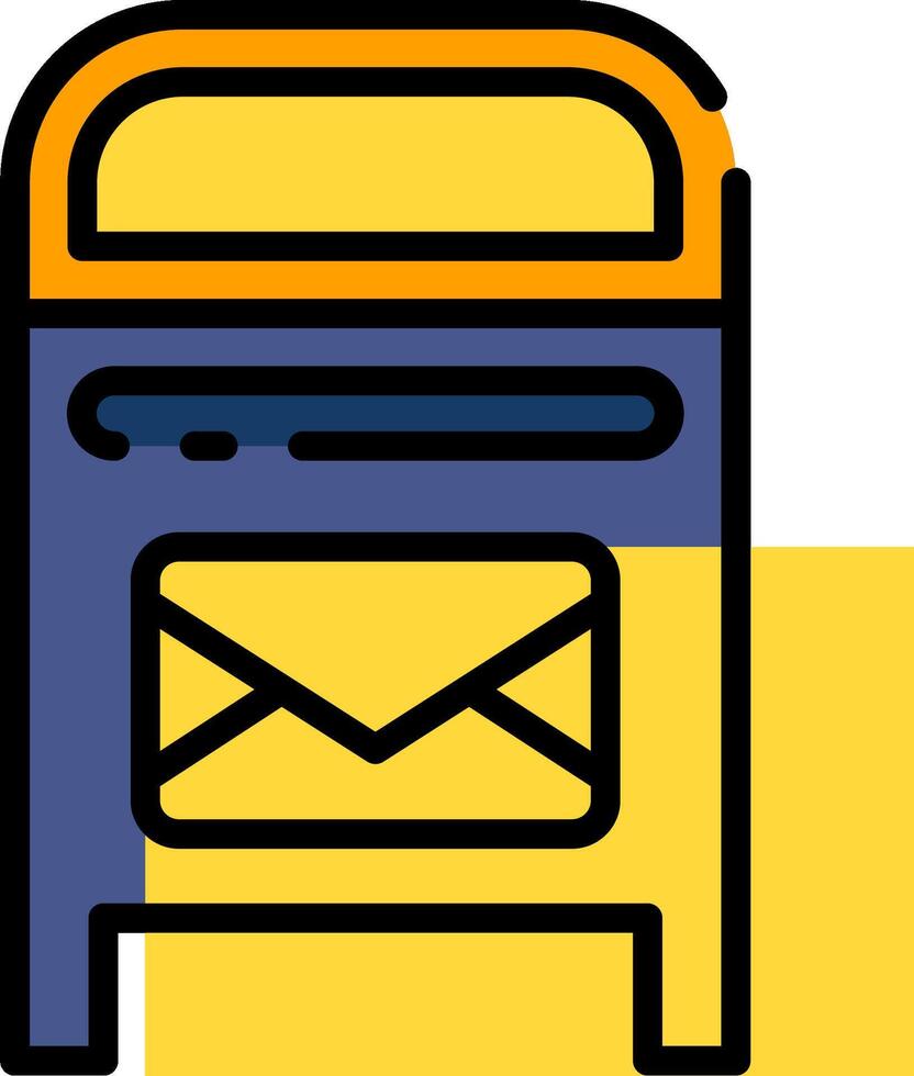 Mail box icon vector