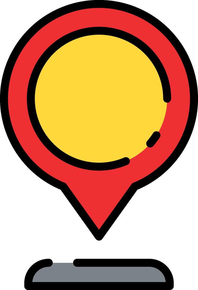 A map pointer with a speech bubble on it vector