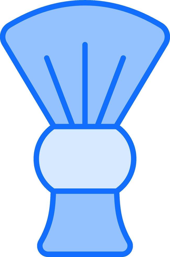 A blue and white shaver icon vector