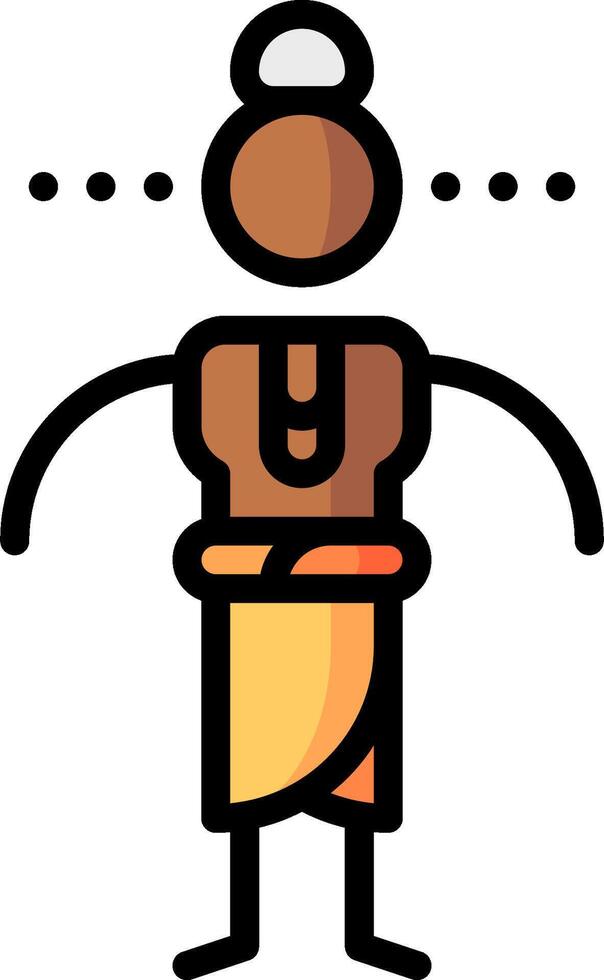 An indian man with a headdress and a hat vector