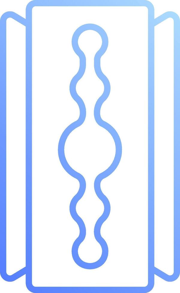 A blue and white icon of a book vector