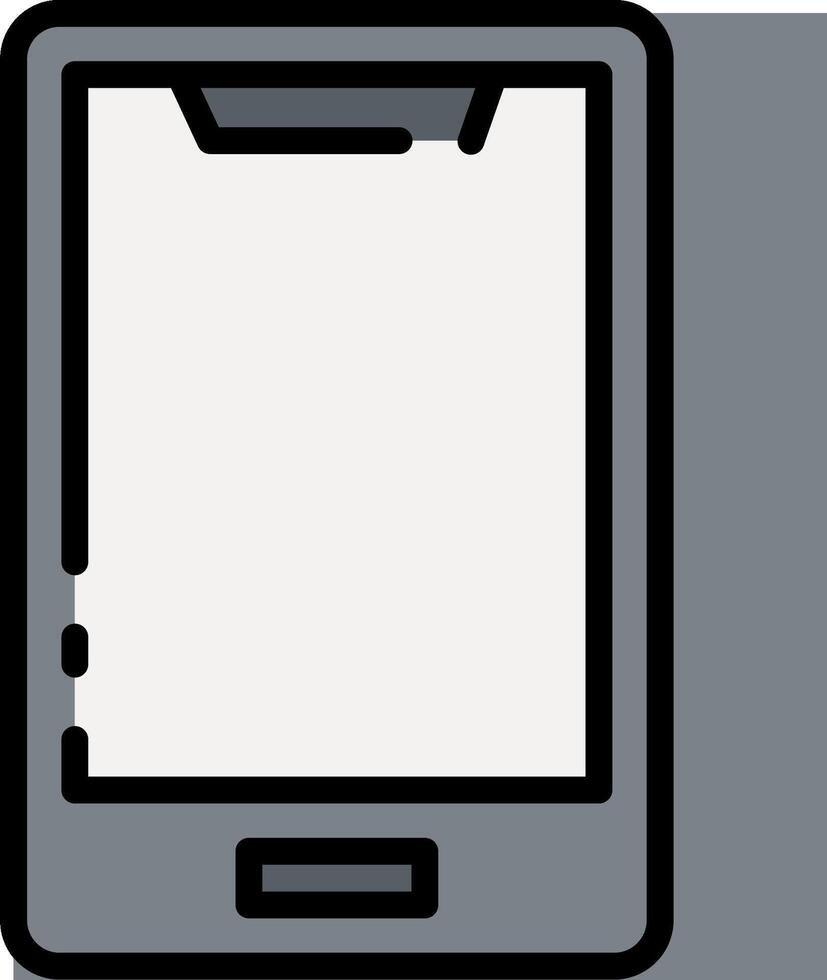 A black and white illustration of a tablet computer vector