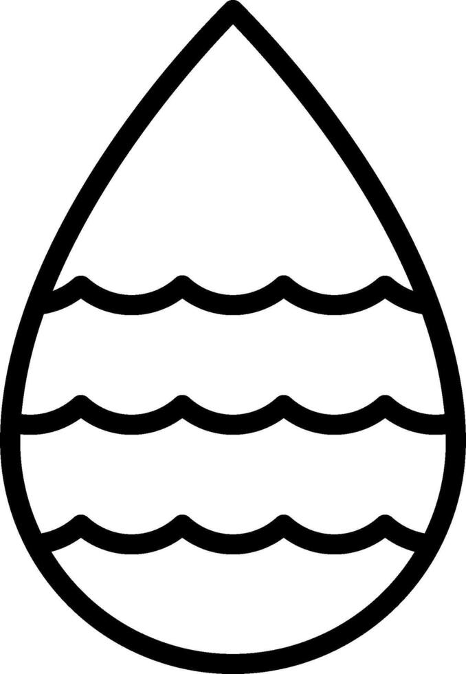 Easter egg coloring pages vector