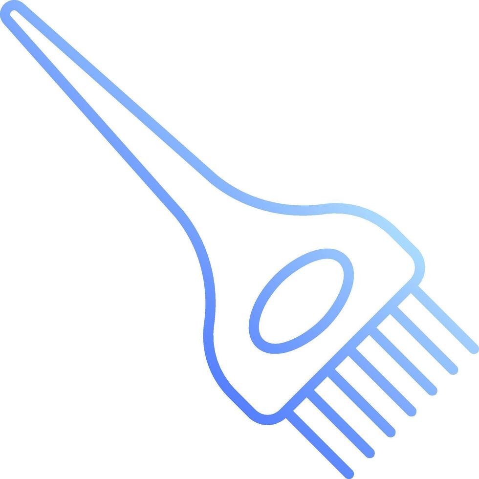 A brush with a blue handle on a white background vector
