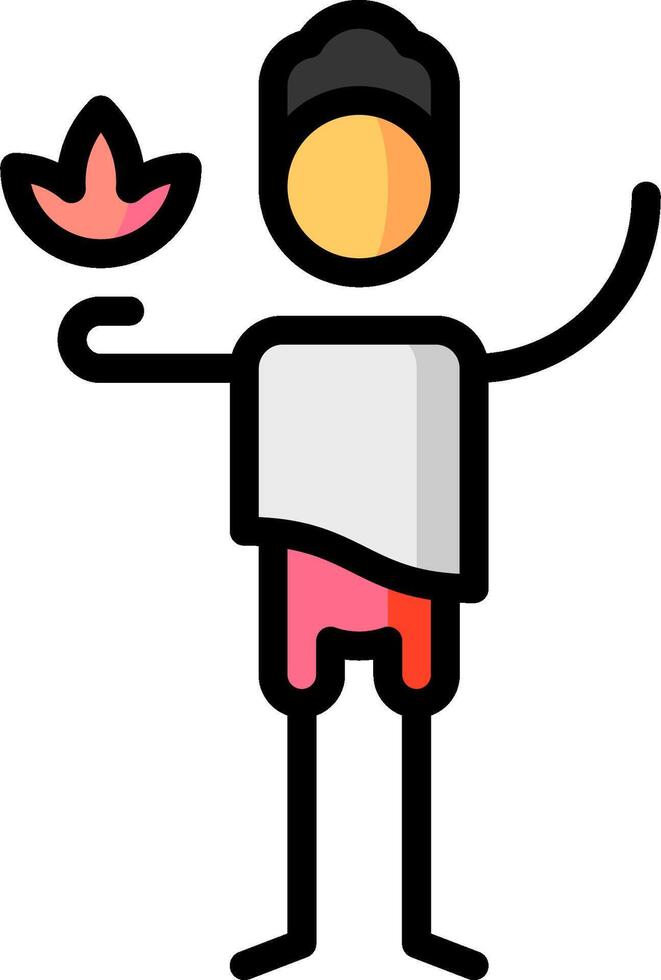 A man holding a flower in his hand vector