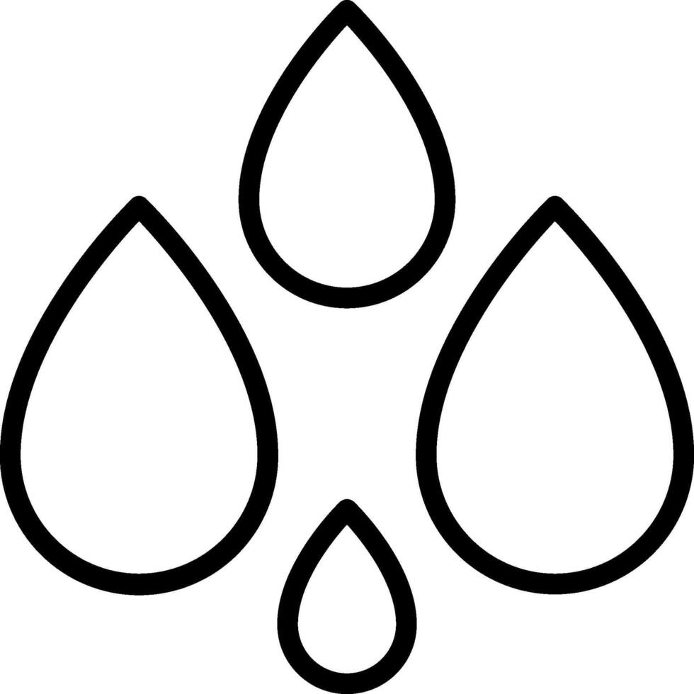 A black and white image of a water drop vector