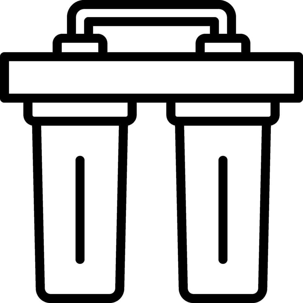 Water filter icon vector