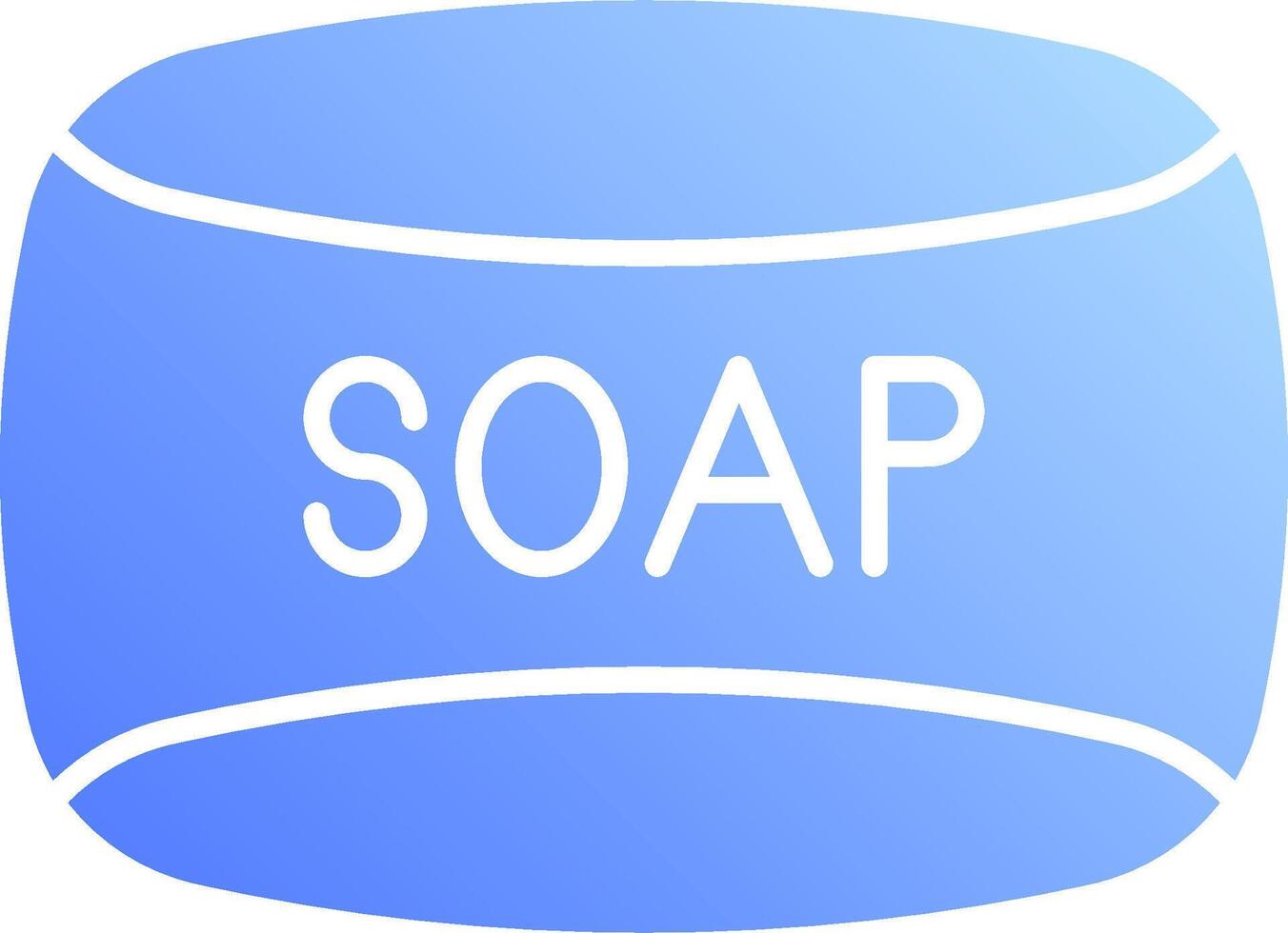 Soap icon with blue background vector