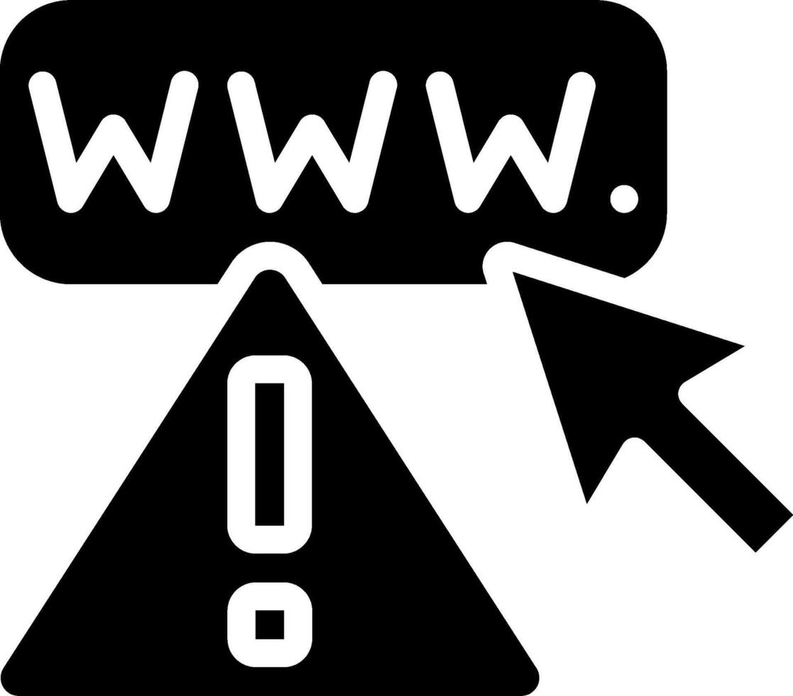 A black and white image of a website sign vector