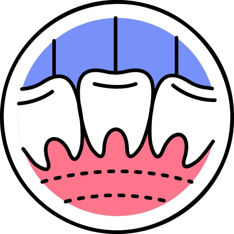 A tooth with a crown and a tooth with a crown vector