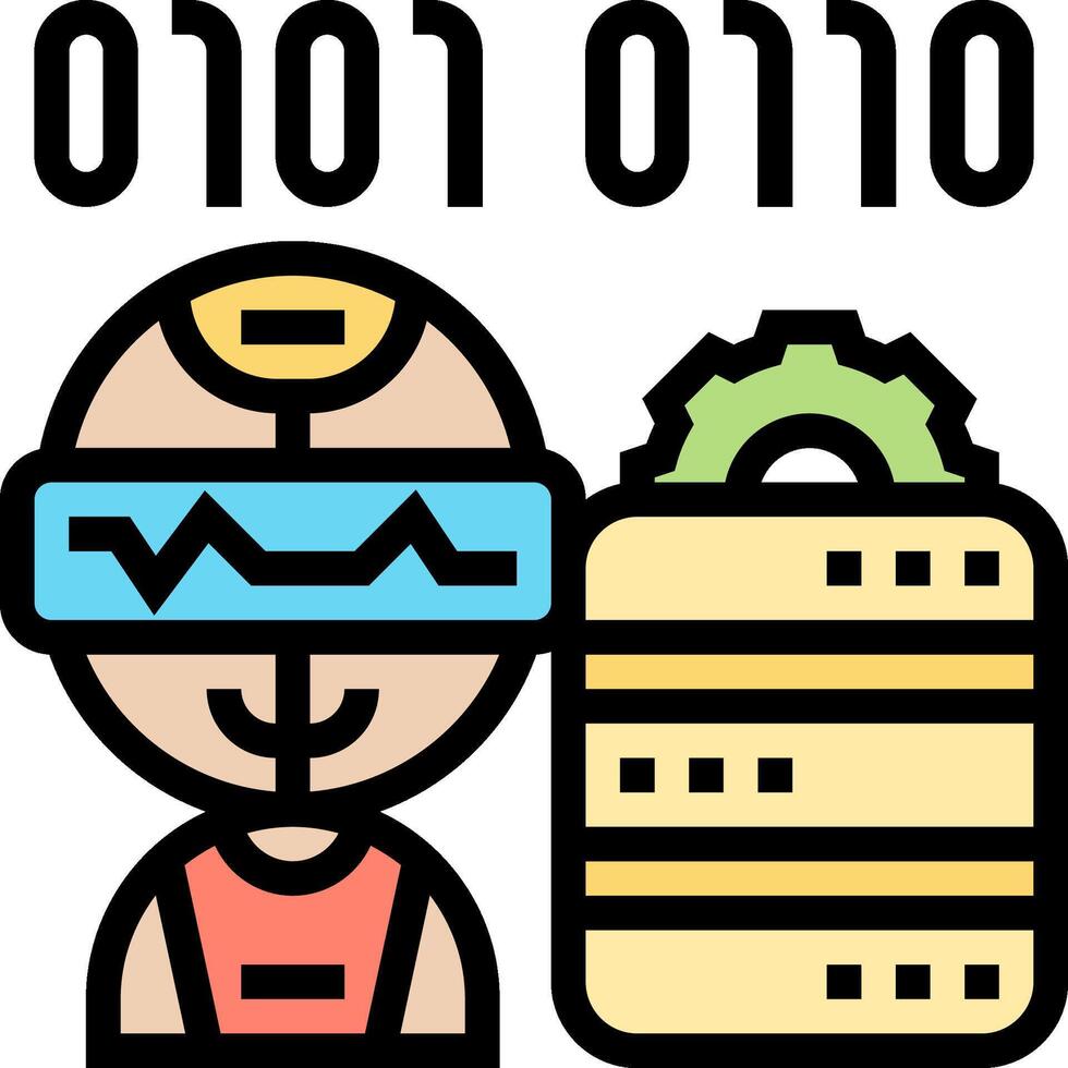 Data science and data engineering vector