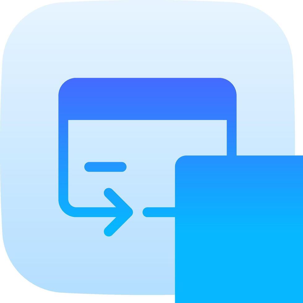 The app icon for a blue card vector