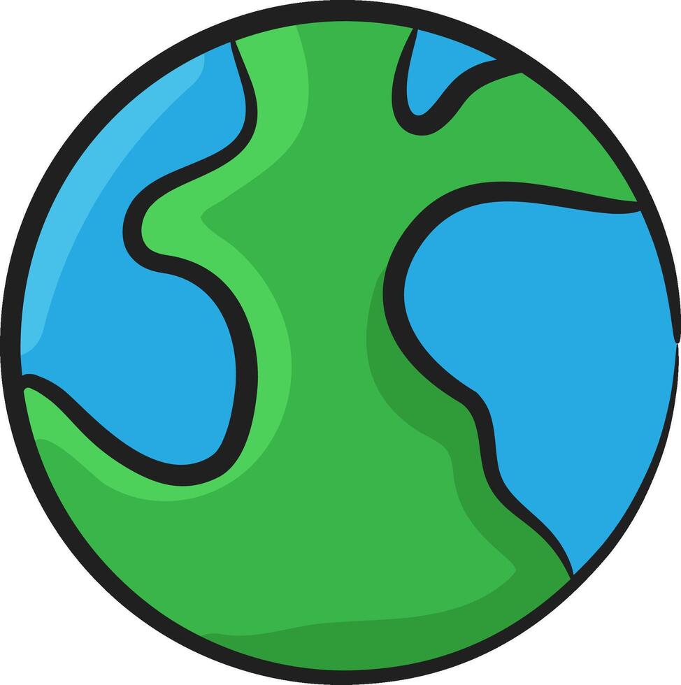Earth globe clip art illustration vector