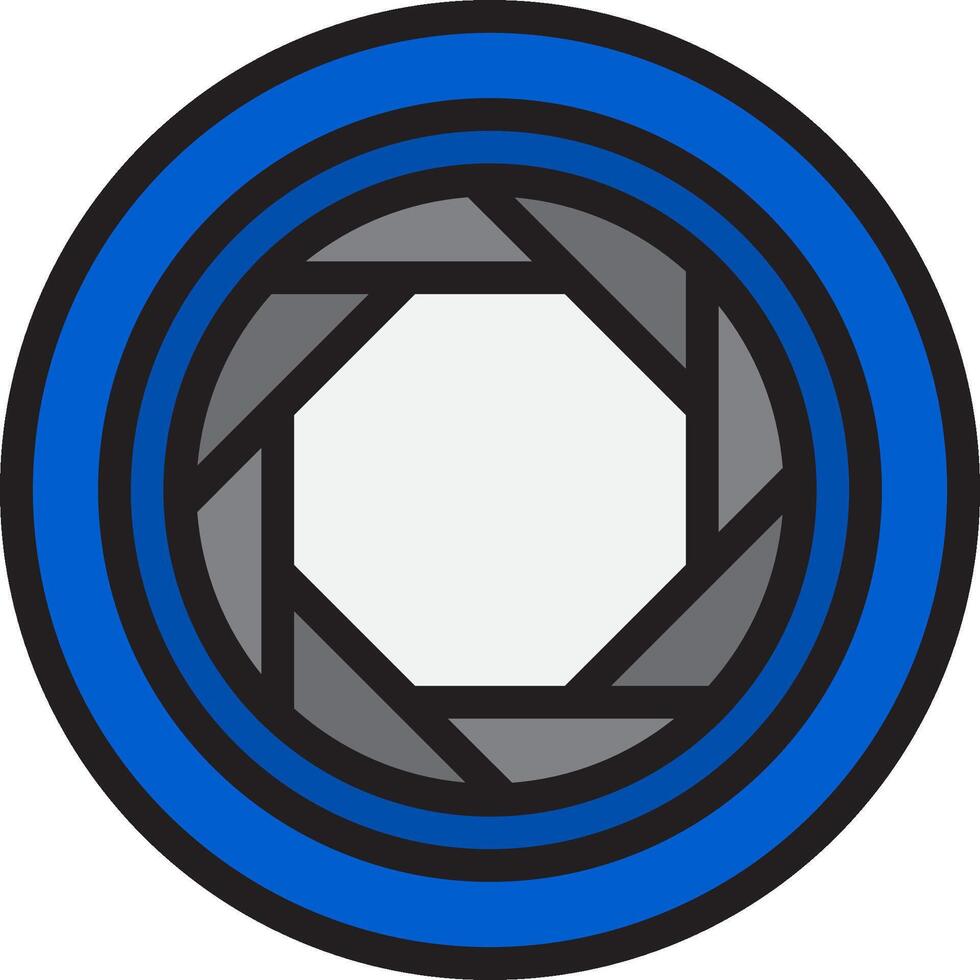 A blue and black circular logo vector