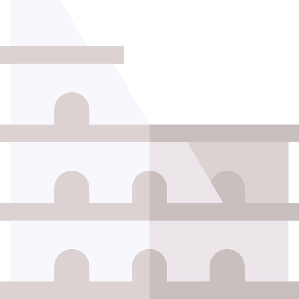 An illustration of a building with arches vector