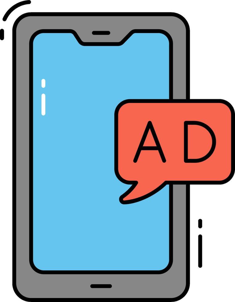Mobile ad campaign vector