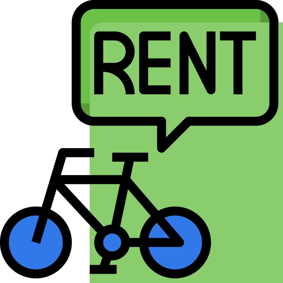 Rent a bike vector