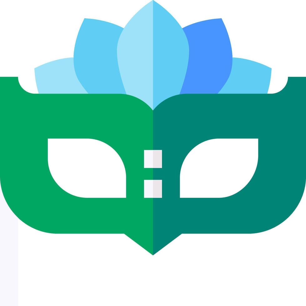 The logo for the green and blue lotus flower vector