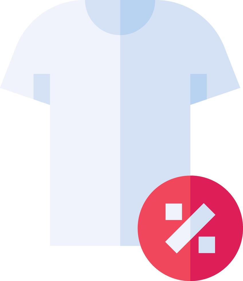 A t - shirt with a red cross on it vector