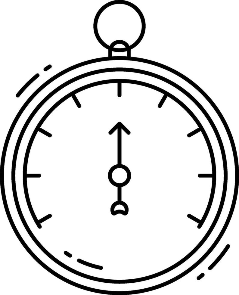 A stopwatch icon on a white background vector