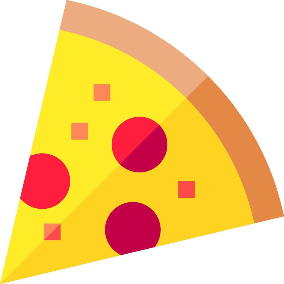 Pizza slice icon vector