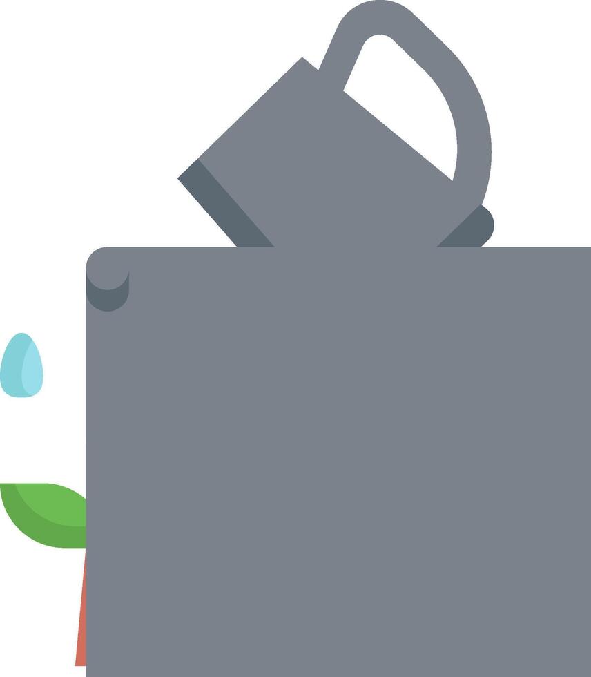 A watering can is pouring water into a plant vector