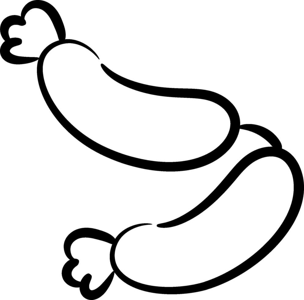 Sausage clip art vector