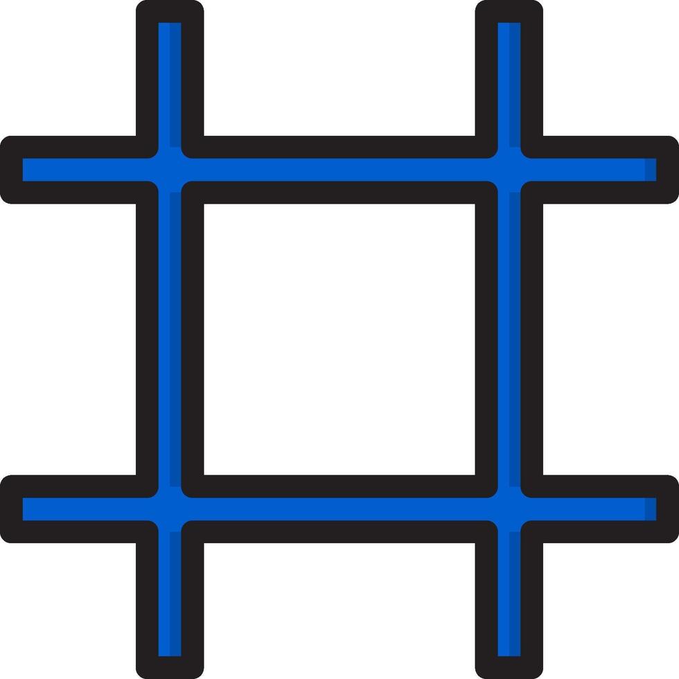 A square with blue lines on it vector