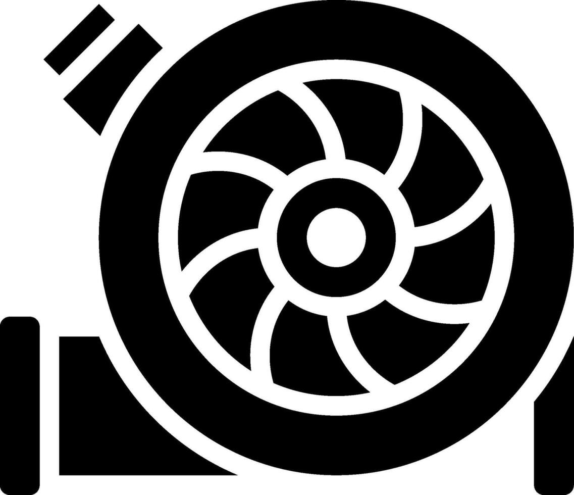 A black and white image of a car fan vector
