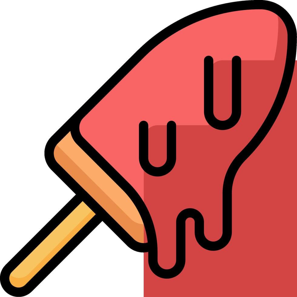 Ice cream popsicle icon vector