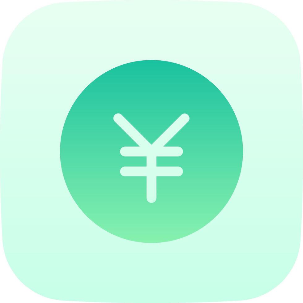 A green and white icon with a symbol of a yin and yang vector