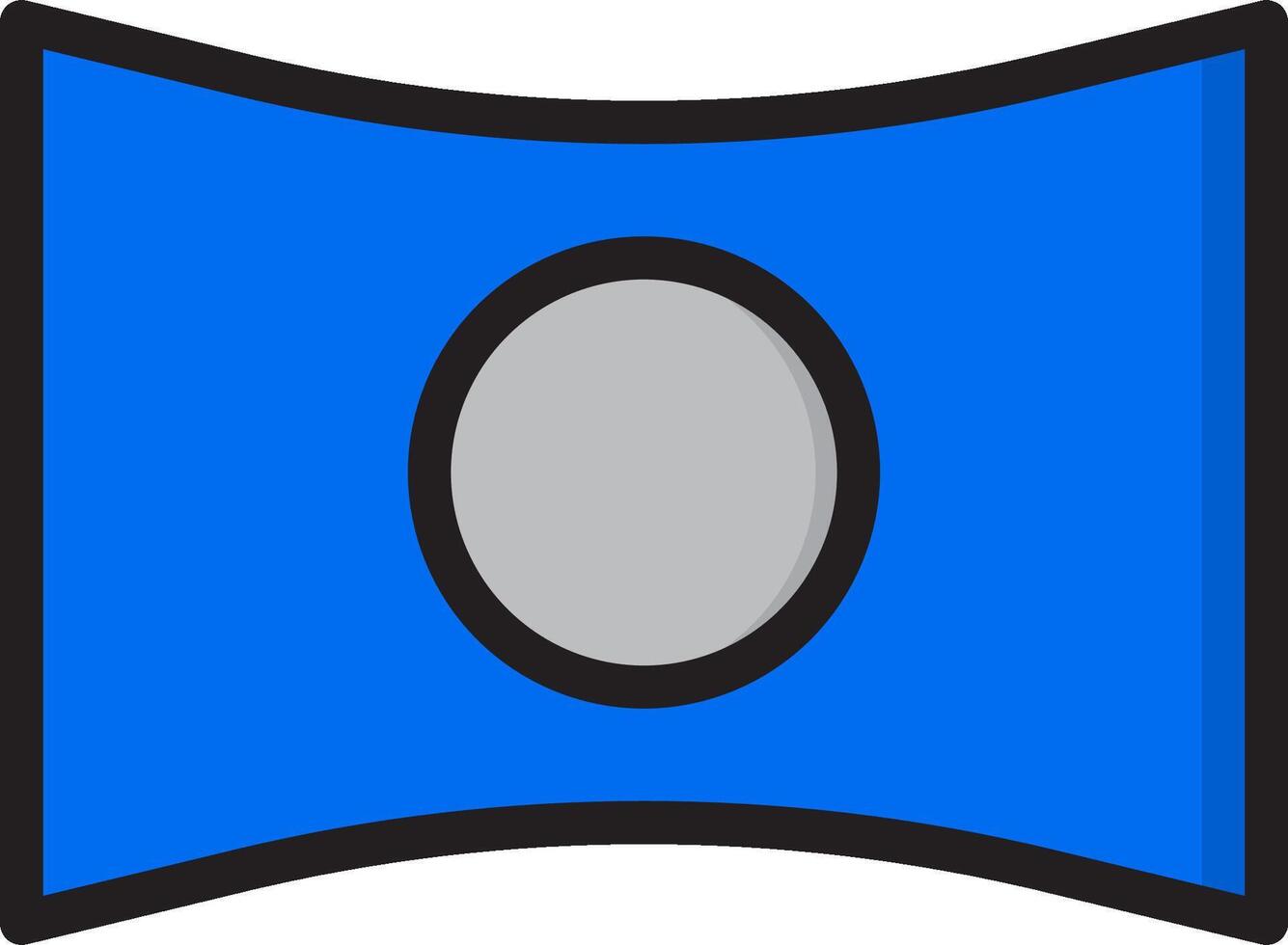 A blue and gray oval with a white background vector